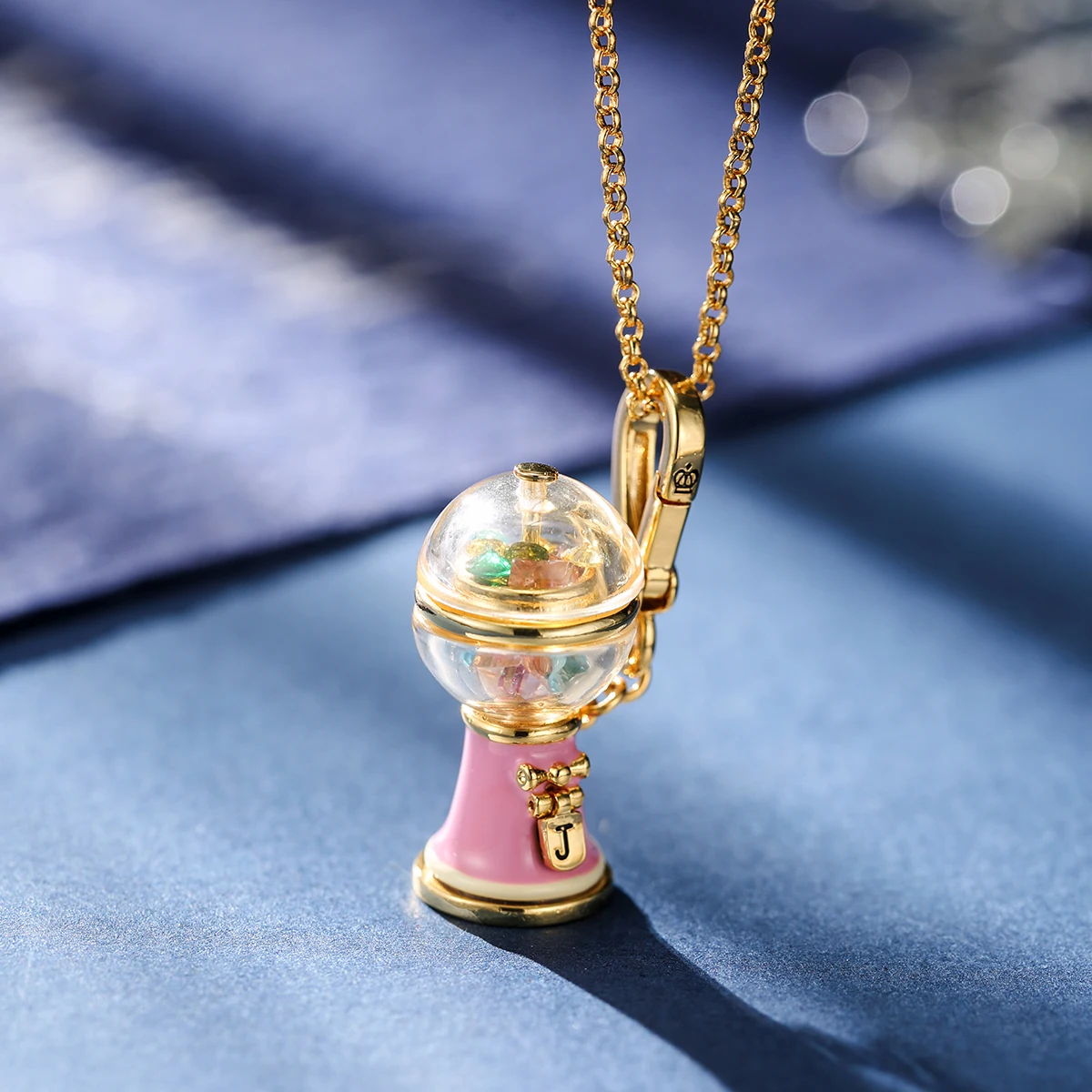 

1Pc Enamel Glaze Multicolor Crystal Candy Machine Pendant Necklace,Personalized Necklace For Lady Jewelry Keychain Party Gift