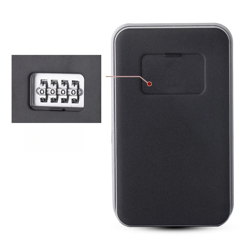 لا تركيب صندوق مفاتيح رمز البوابة الخارجية ذو سعة كبيرة، غطاء مقاوم للماء، صندوق مفاتيح، صندوق كلمة المرور