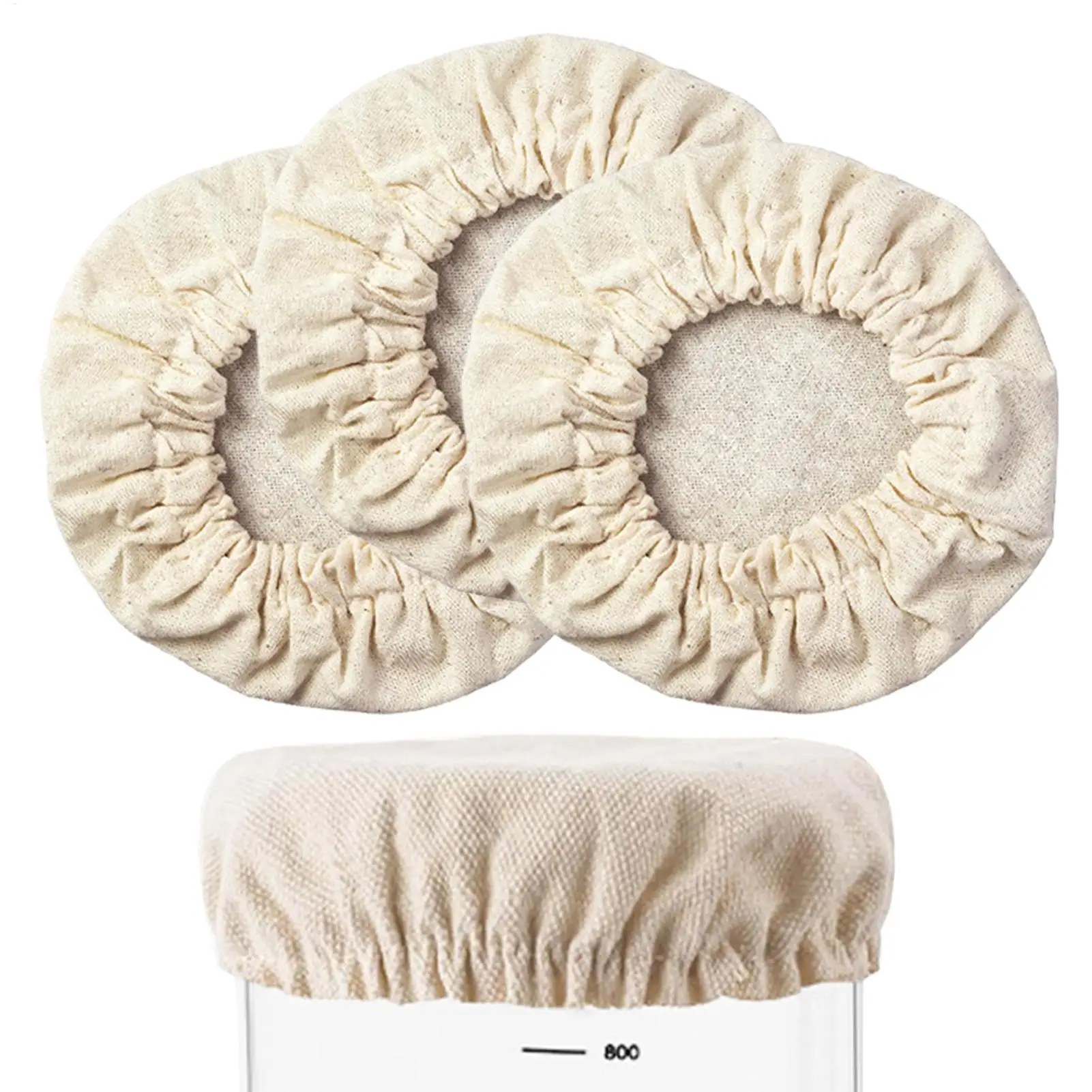Bread Dough Jar Cover 3-4Inch Container Fit Baking Tool Bread Fermentation Covers for Kitchen Baking Bakery Studio Dorm
