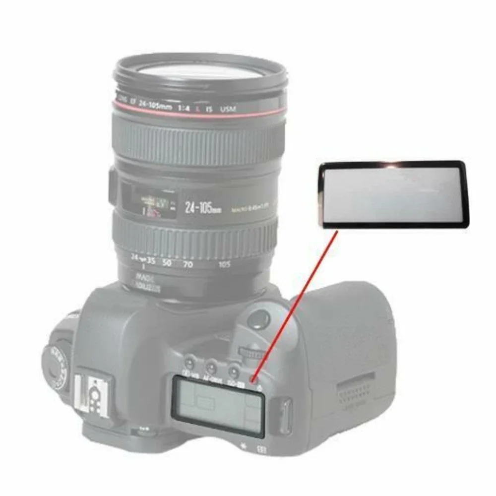 LCD Window Outer Acrylic Glass Cover + Tape For Canon 6D mark II 6DII 6D2 Camera