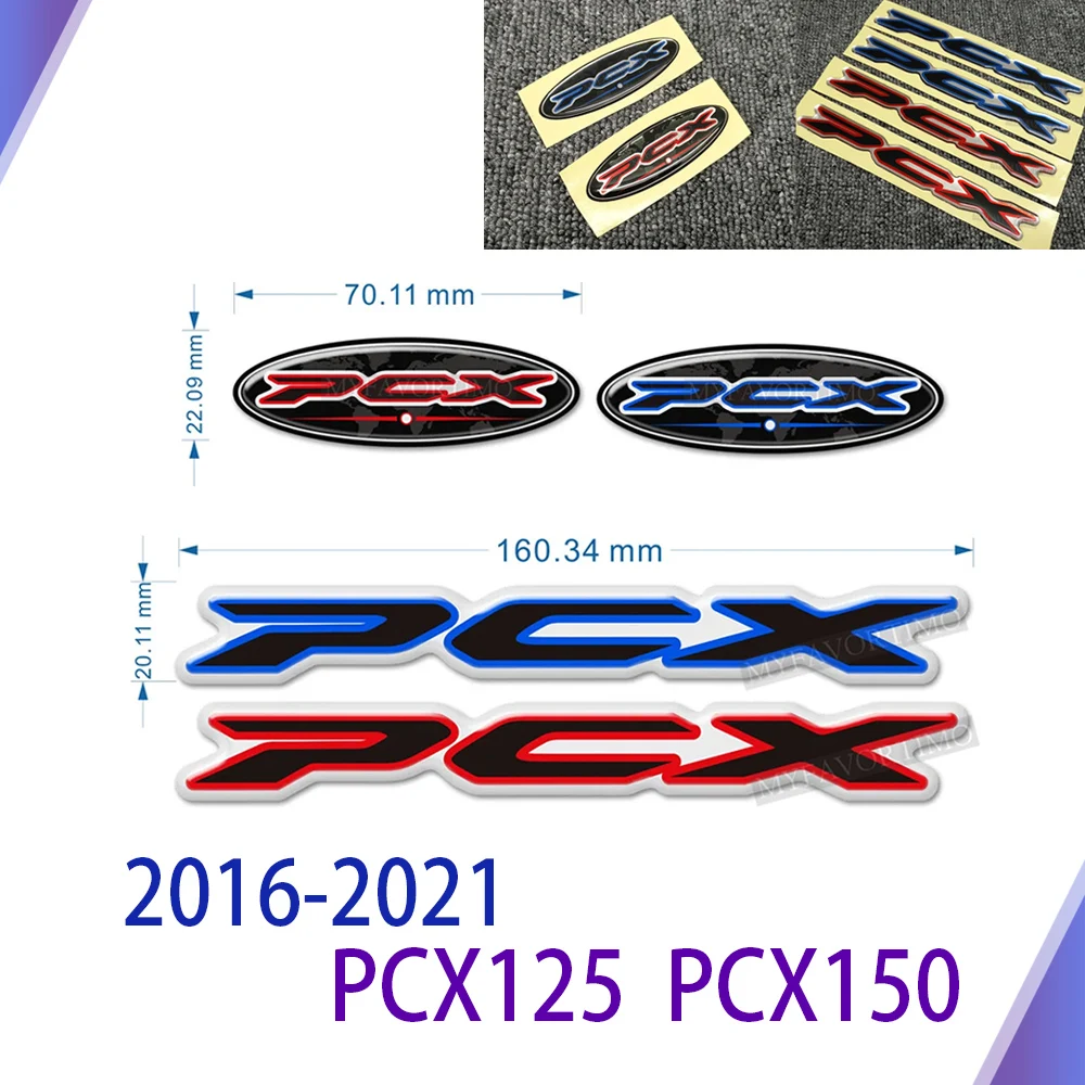 혼다 PCX125 PCX150 PCX 125 150 엠블럼 배지 데칼 스티커 스쿠터용, 2016 - 2021