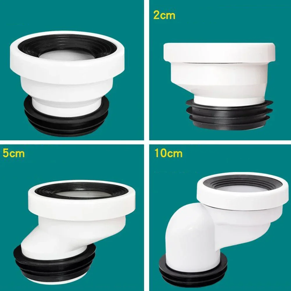 PVC Toilet Nozzles WC Connection Nozzle Connection Toilet Pipe Nozzle Drain Straight Eccentric Connect The Toilet To The Sewage