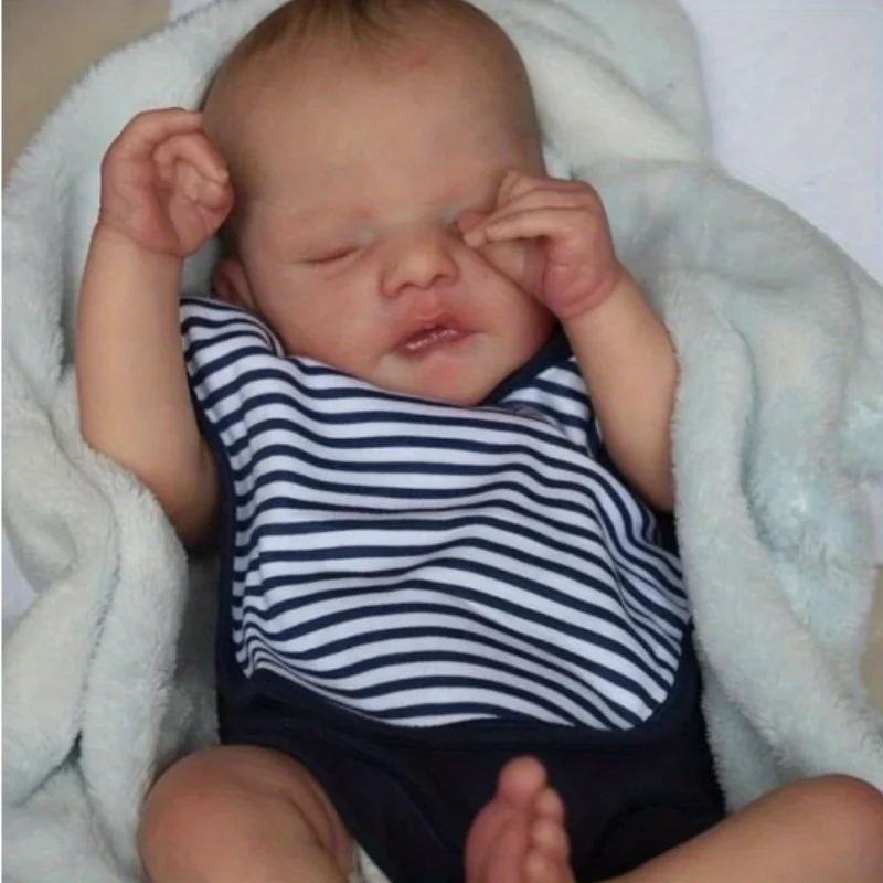 リアルなリボーンドール – 48cm 入浴可能なリアルなベビードール