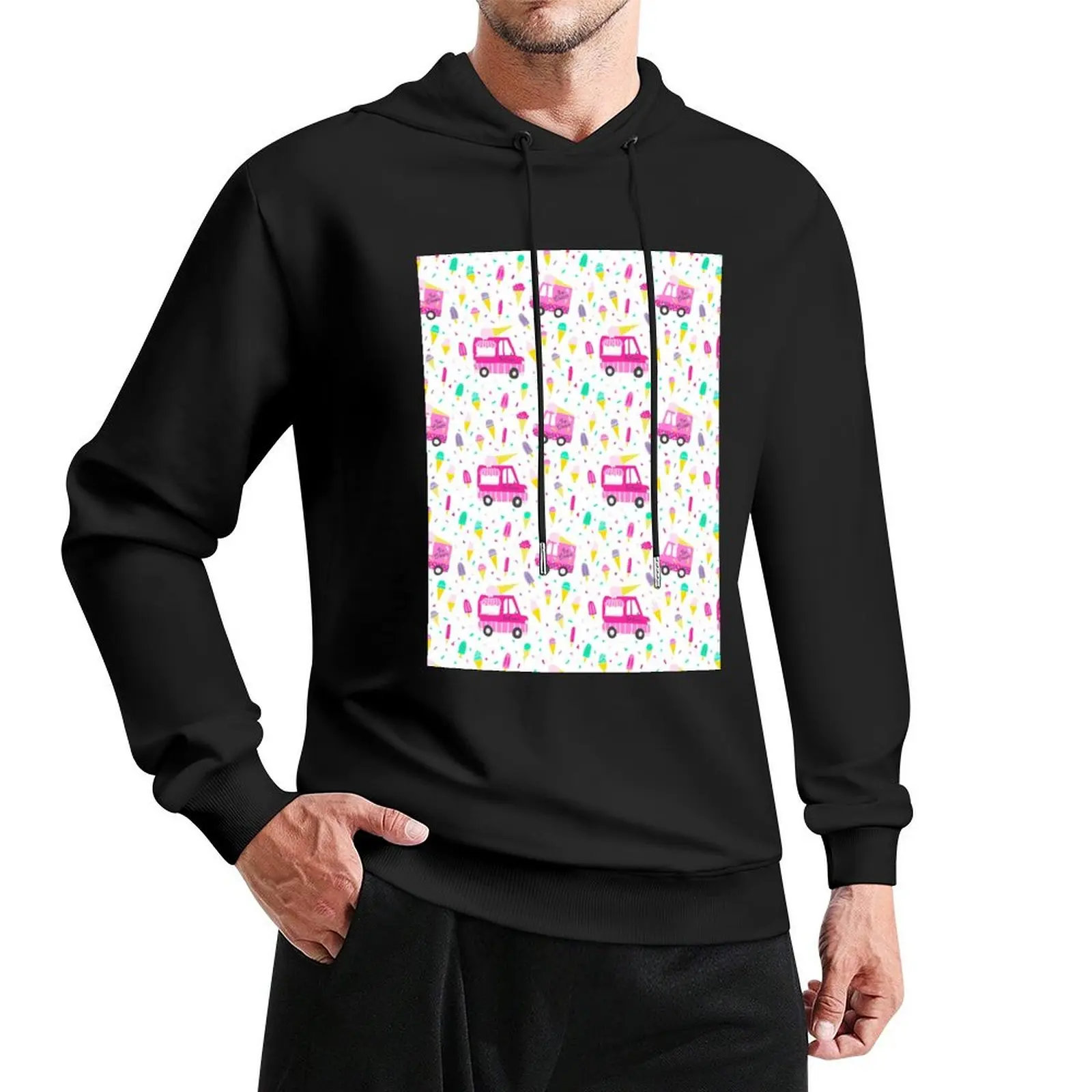 

Ice Cream Party Pullover Hoodie anime clothes hooded shirt men hoodie