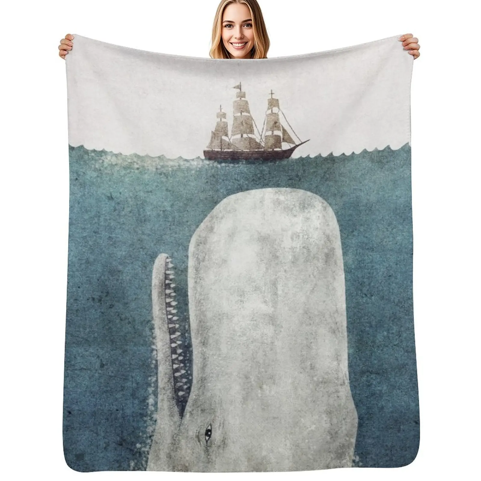 

The White Whale Throw Blanket Thin Soft Blanket for Summer Night Sleeping