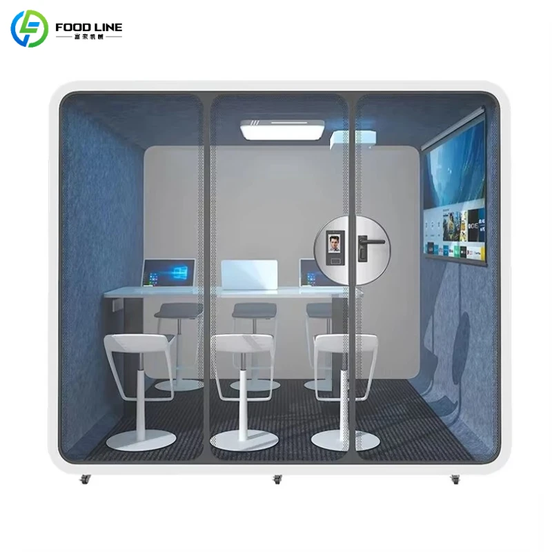 Customized Soundproof Chamber Silent Work Pod Noise Reduction Booth for Live Streaming Podcast Recording Indoor Isolation Space