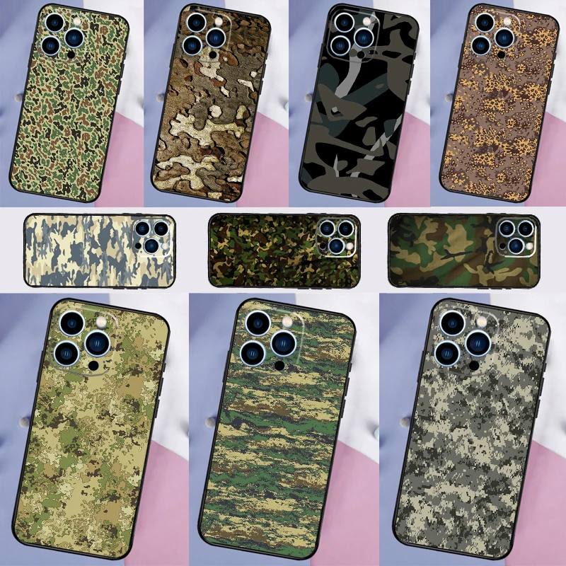 Camouflage Military Case For OnePlus 15 15R 13 13R 13T 12 12R 11 10 10R 10T 8T Nord CE 5 4 2 3 Lite N20 N30 Coque