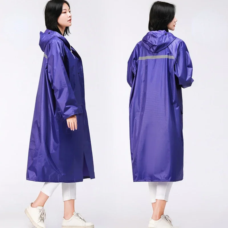 

Oxford Raincoat Long Adult One Piece Outdoor Backpack Thickened Raincoat Hiking Windbreaker Men's Rain Cover Rainrainraines Coat