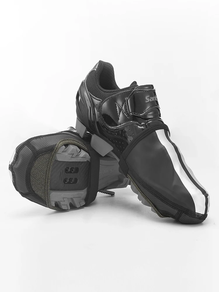 AliExpress ROCKBROS Waterproof Cycling Shoe Covers Men Women's Shoelaces Overshoes PU Leather Wear-resistant Shoe Cover for MTB Road Bike