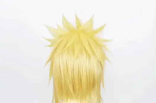 Synthetische goldene Perücken kurze flauschige geschichtete Cosplay Perücken Anime Halloween spielen Rolle Haar Perücke Kappe