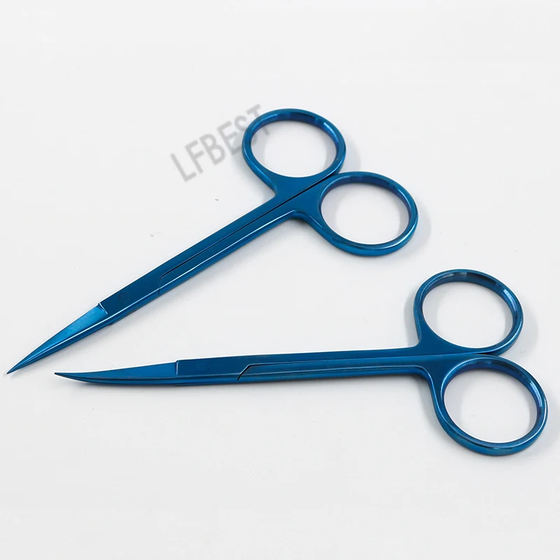 

Titanium Alloy Grain Eye Scissors Double Eyelid Surgery Scissors Cosmetic Plastic Fine Express Scissors Remove Stitches Tissue S