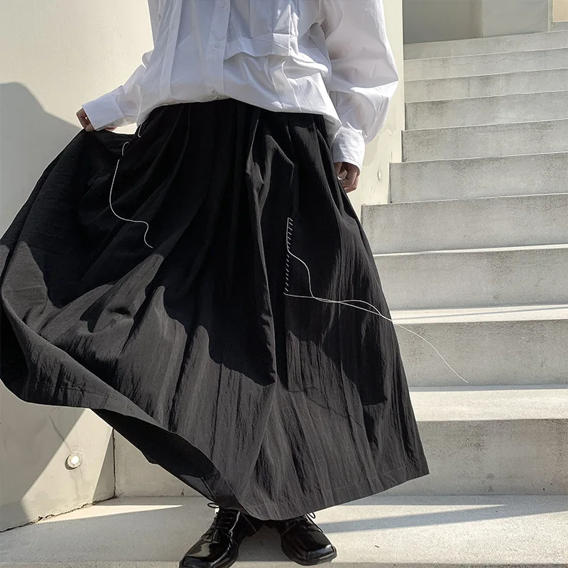

Women's Half Skirt Summer New Fashion Trend Personality Thread Design Casual Loose Large Size Half Skirt