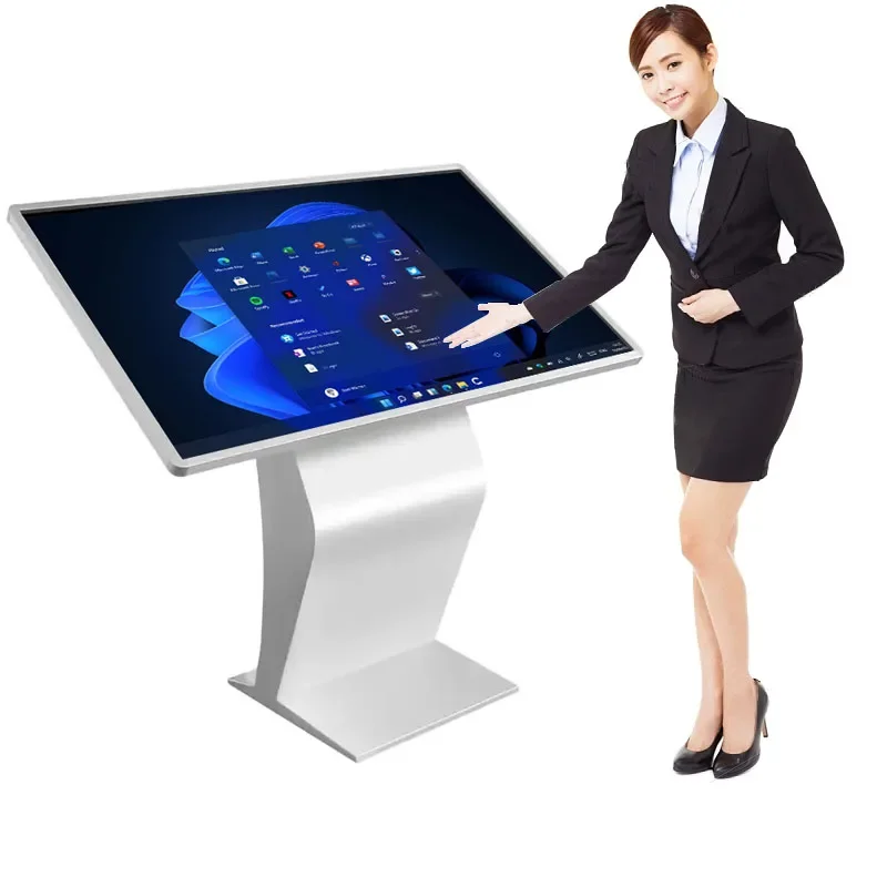 

Floor Standing Interactive LCD Panel Digital Information Display All in One Touch Screen Kiosk