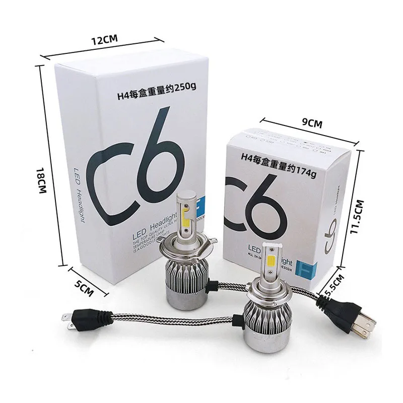 Brighten Up Your Way with H1 H3 LED Car Headlight Bulbs 6000K