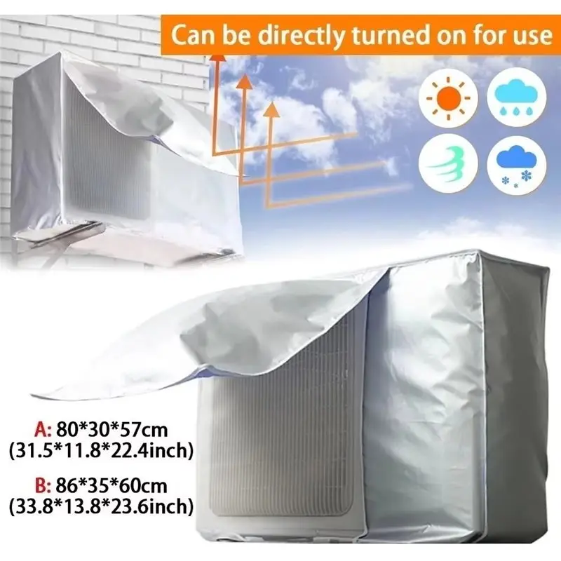 AAAN-Dust Cover Sunscreen Waterproof Air Conditioner Cover Protective Cleaning Cover