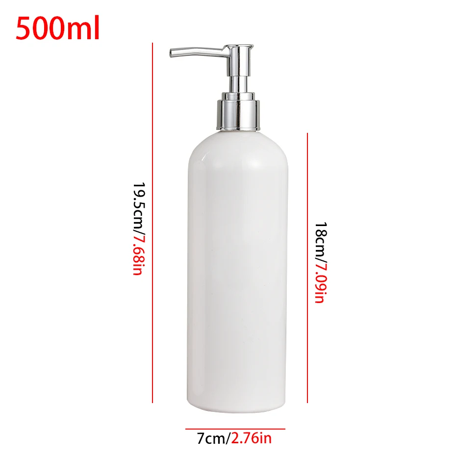 500ml Bathroom Shampoo Bottle  Sink Soap Dispenser Kitchen  Hand Soap Dish Soap Refillable Bottle  Waterproof Label