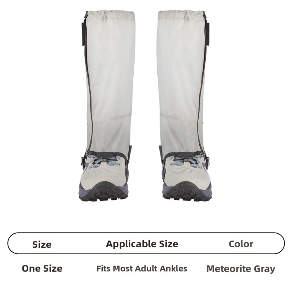 1 زوج المشي لمسافات طويلة غطاء للقدم تنفس مقاوم للماء الثلوج برهان الرمال برهان طويل الساق الجراميق للصيد في الهواء الطلق أجزاء الجري البرية