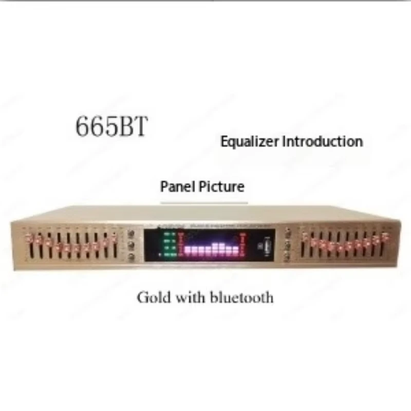 Dual 10-band with bluetooth stereo, high and medium bass adjustment equalizer hifi fever home EQ tuner