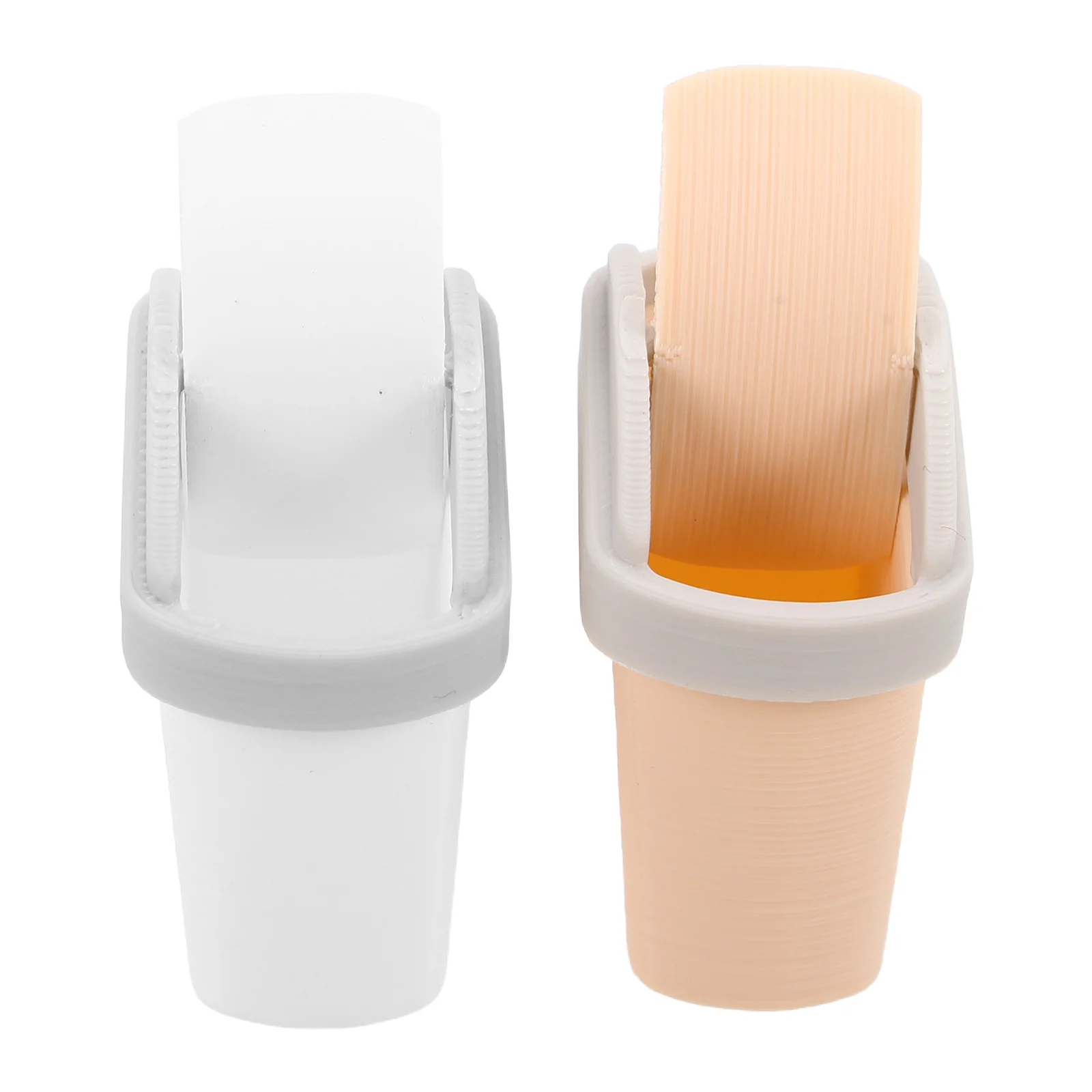 2 Stücke Miniatur Mülleimer Puppenhaus Mini Mülleimer Schaukel Deckel Maßstab 1:12 Kunststoff Bin Desktop Tisch Lagerung Mini Mülleimer mit Deckel