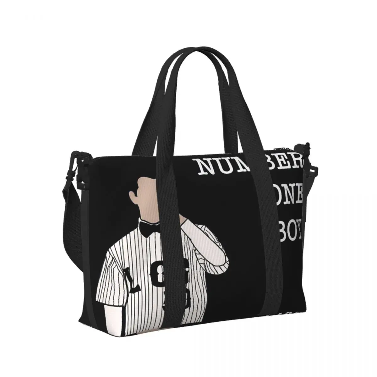 

Kendall Roy Succession Minimalist Inspired Print Beach Travel Bag Tote Bags for Gym Sport Women Shopping Duffle Shoulder Bag