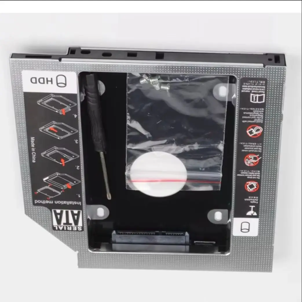 

2-й 2,5 SATA жесткий диск HDD SSD оптический отсек кронштейн адаптер для Sony Vaio VPC-F13S1E VPCF115M VPCEC3L1E VPCEB3E1R UJ8A0AS