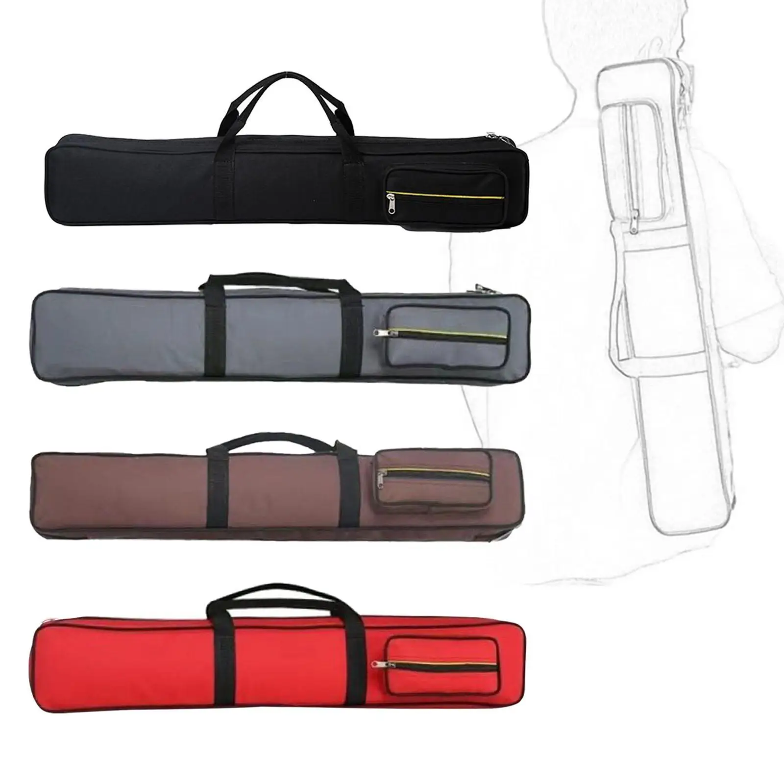 Billiards Pool Case Snooker Cue Storage Pouch Carrier Organizer Portable Container Pool Cue Bag Billiard Rod Storage Bag