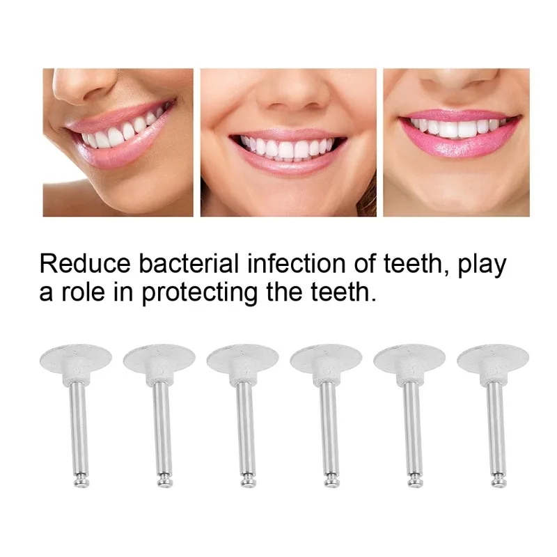 6Pcs Tooth Polishing Head Set Denture Grinding Teeth Whitening Machine Braces Head Teeth Dentistry Accessory Dental Lab Tools - view 4