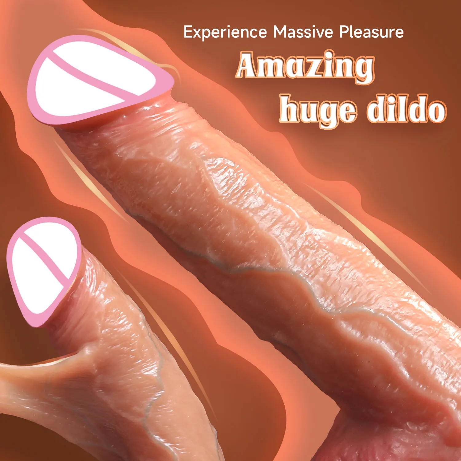 2 in 1 Ejaculating Dildo Squirting Dildo Silicone Strap on Sliding Dildos Adult Anal Female Mastrubator Sex Toys For Women 18+