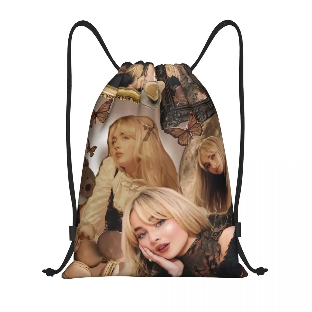 사브리나 카펜터 드로스트링 백팩 스포츠 체육관 가방 운동용 스트링 백