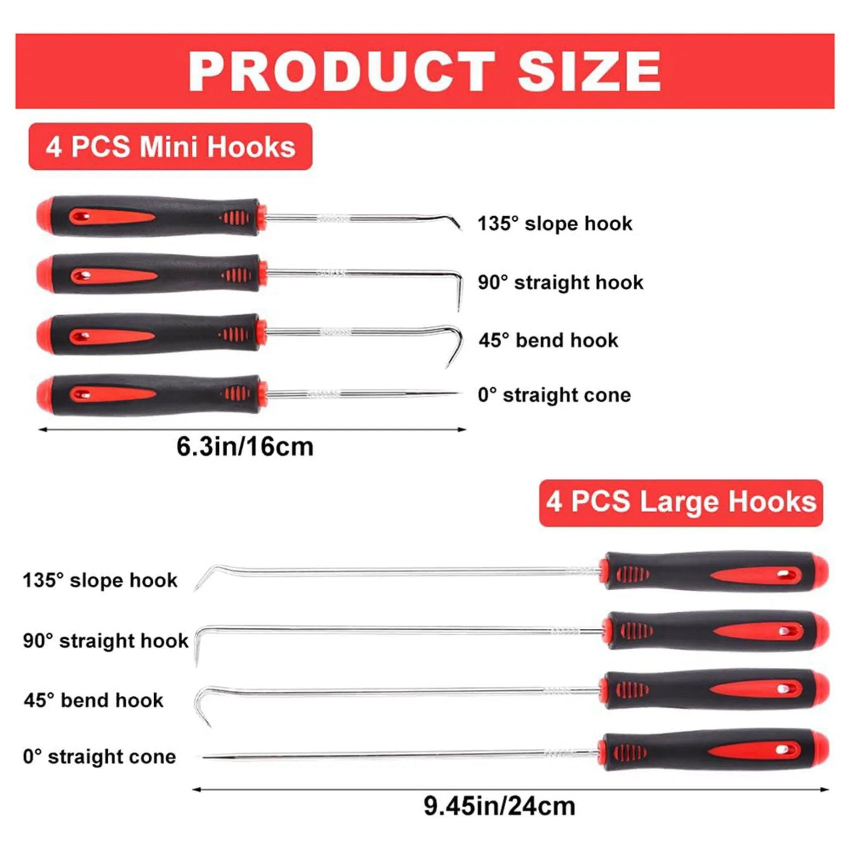 【HAPPY】16PCS Precision Pick Set - Easy Removal Tool For Automotive Oil Seals, O-Rings, And Gaskets