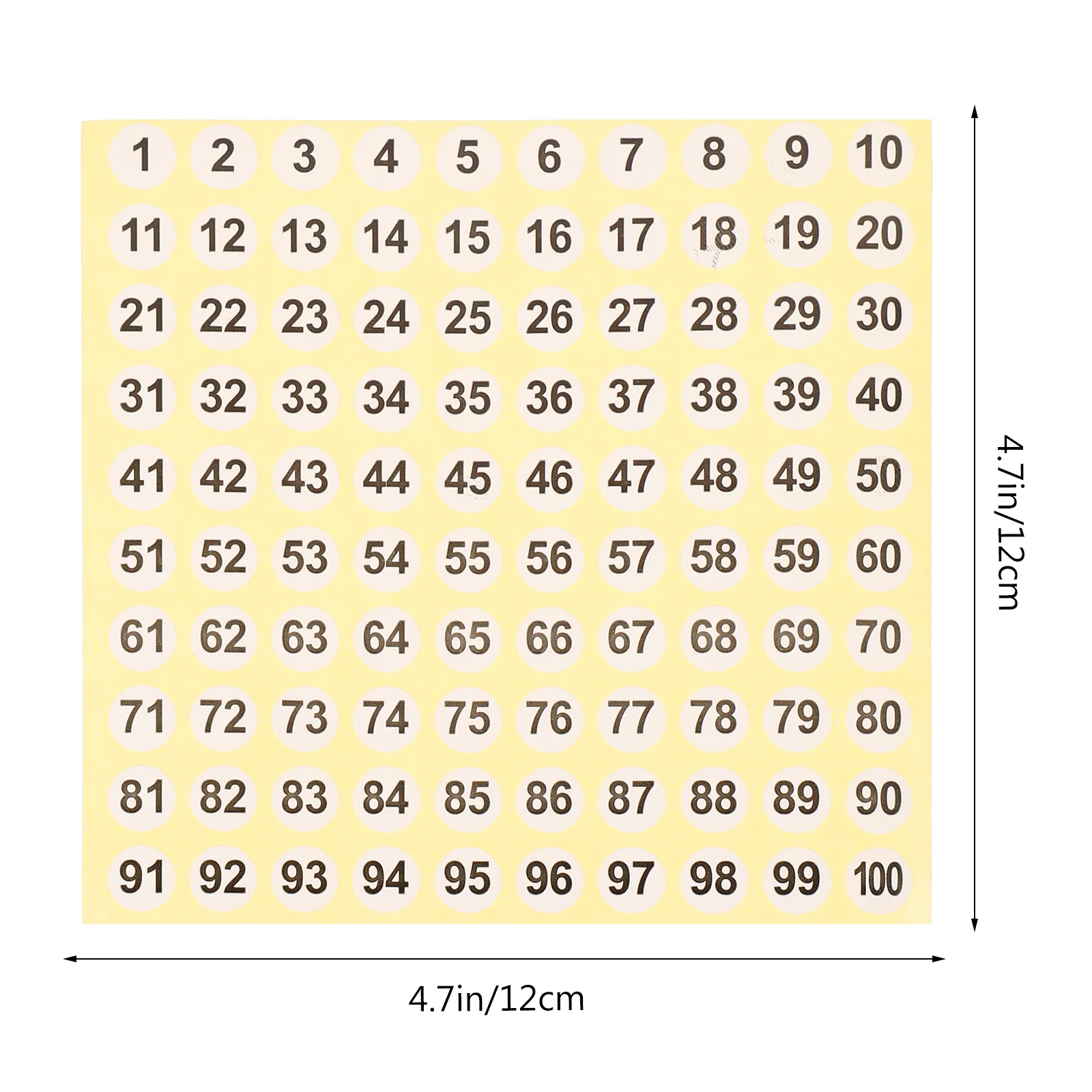 100 قطعة عدد لاصق ذاتي اللصق طباعة واضحة تصميم قابل للفصل للمغلفات هدية يلتف تخزين تسميات الاستخدام المنزلي
