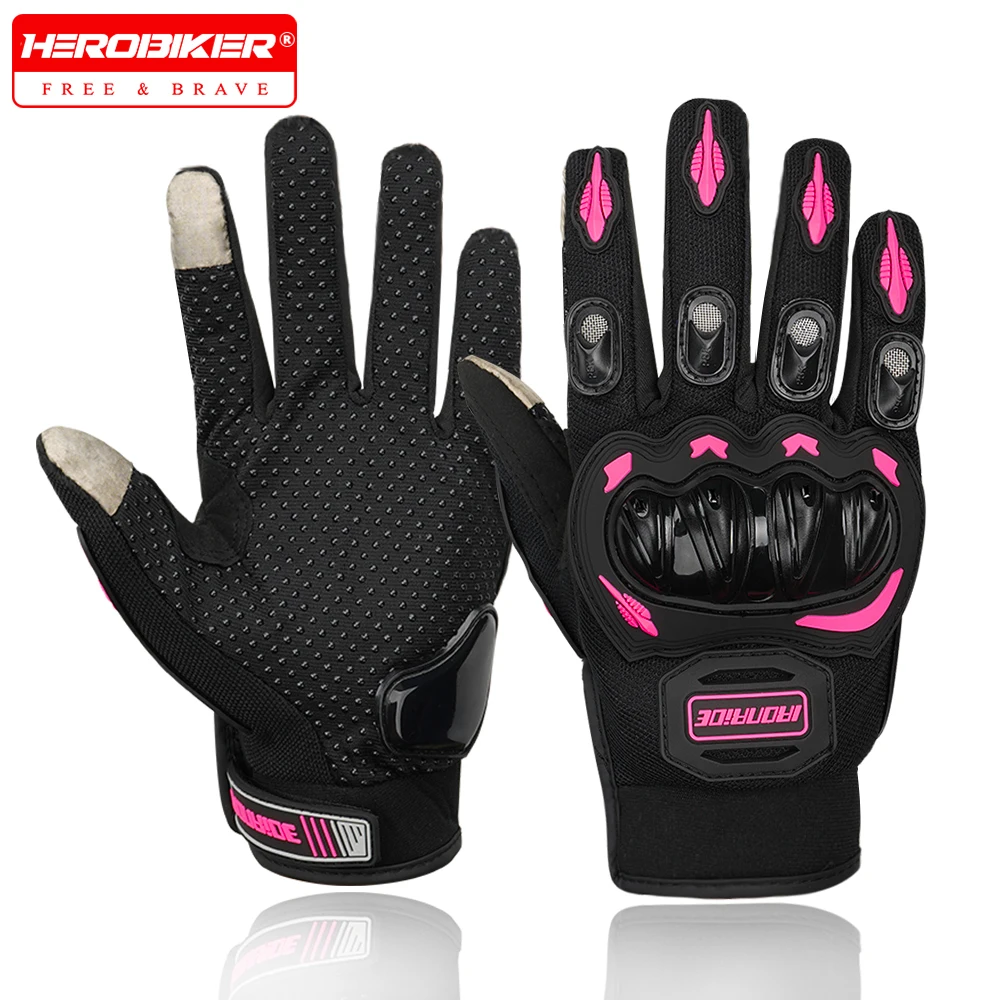 Summer Motorcycle Gloves Anti Fall Off-road Riding Gloves Touchscreen Full Finger Riding Gloves Motorcycle Equipment