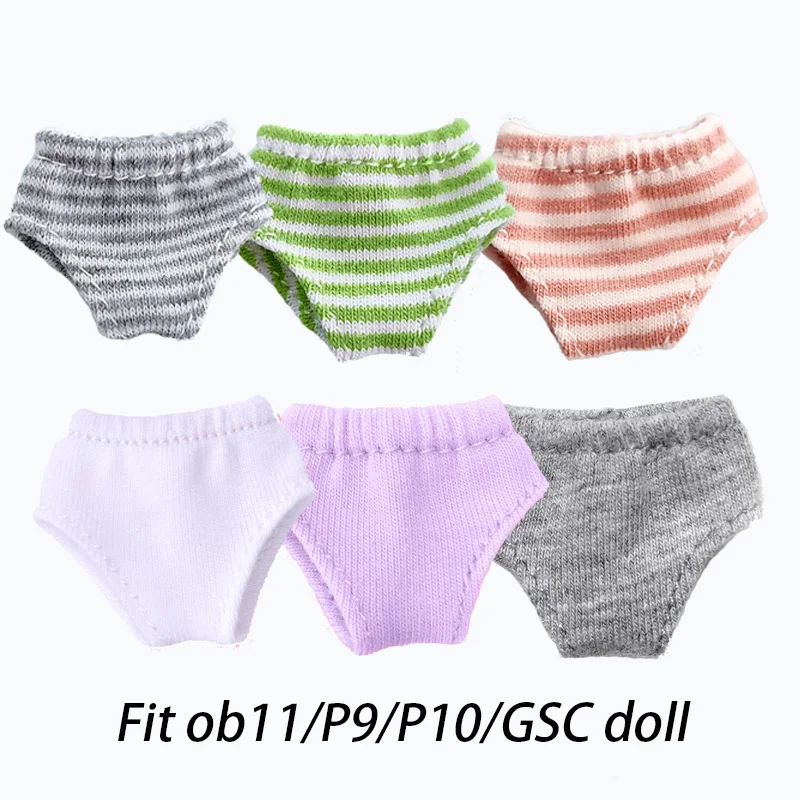 3 Teile/los OB11 Puppe Unterwäsche Zubehör Fit 1/12bjd P9/P10/GSC Puppe Kleidung Dreieck Shorts