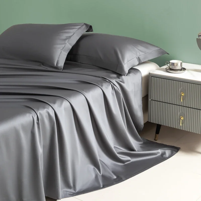 Solid Pima Cotton Fitted Sheet – Twin product image