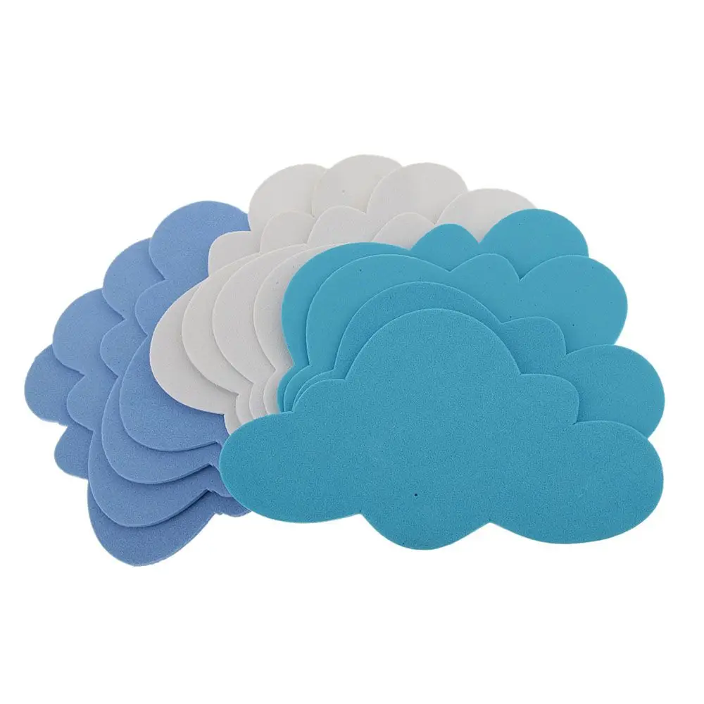 12Pcs EVA Foam Decoration Clouds Modern Clouds Wall Stickers Children\'s Day Decooration DIY Crafting Wedding Decooration