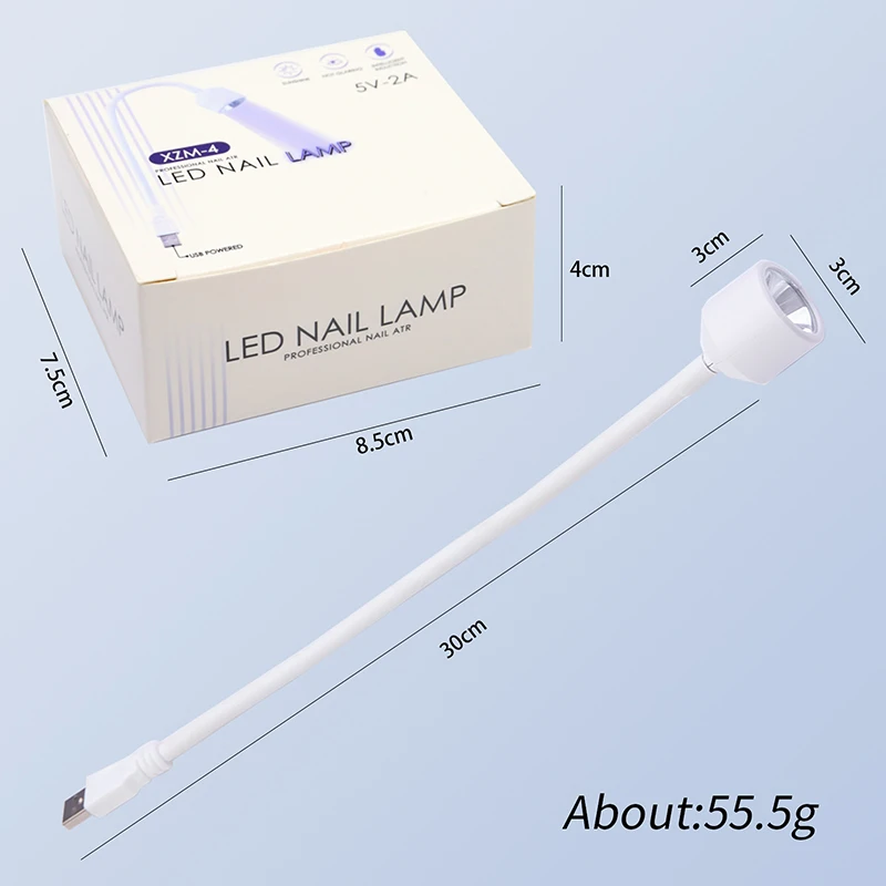 Imagem -06 - Portátil uv Led Usb Lâmpada do Prego Mini Secador de Unhas Braço de Rotação 360 ° Gel Rápido Luz para Faça Você Mesmo Salão de Casa Manicuris 6w