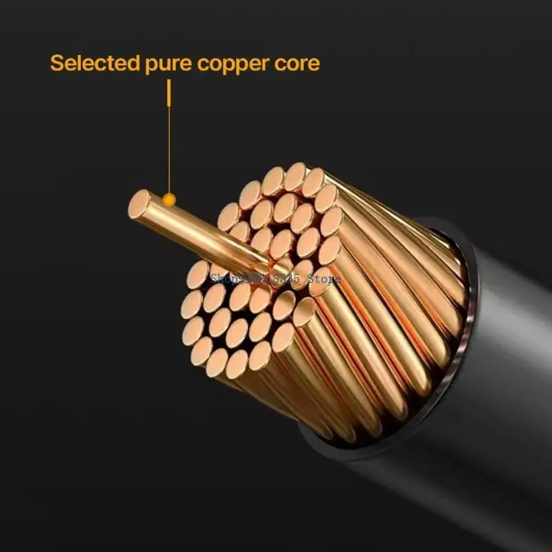  TypeC to 2RCA Cable UsbC Male to Two RCA Male Converter for Enhances Sound