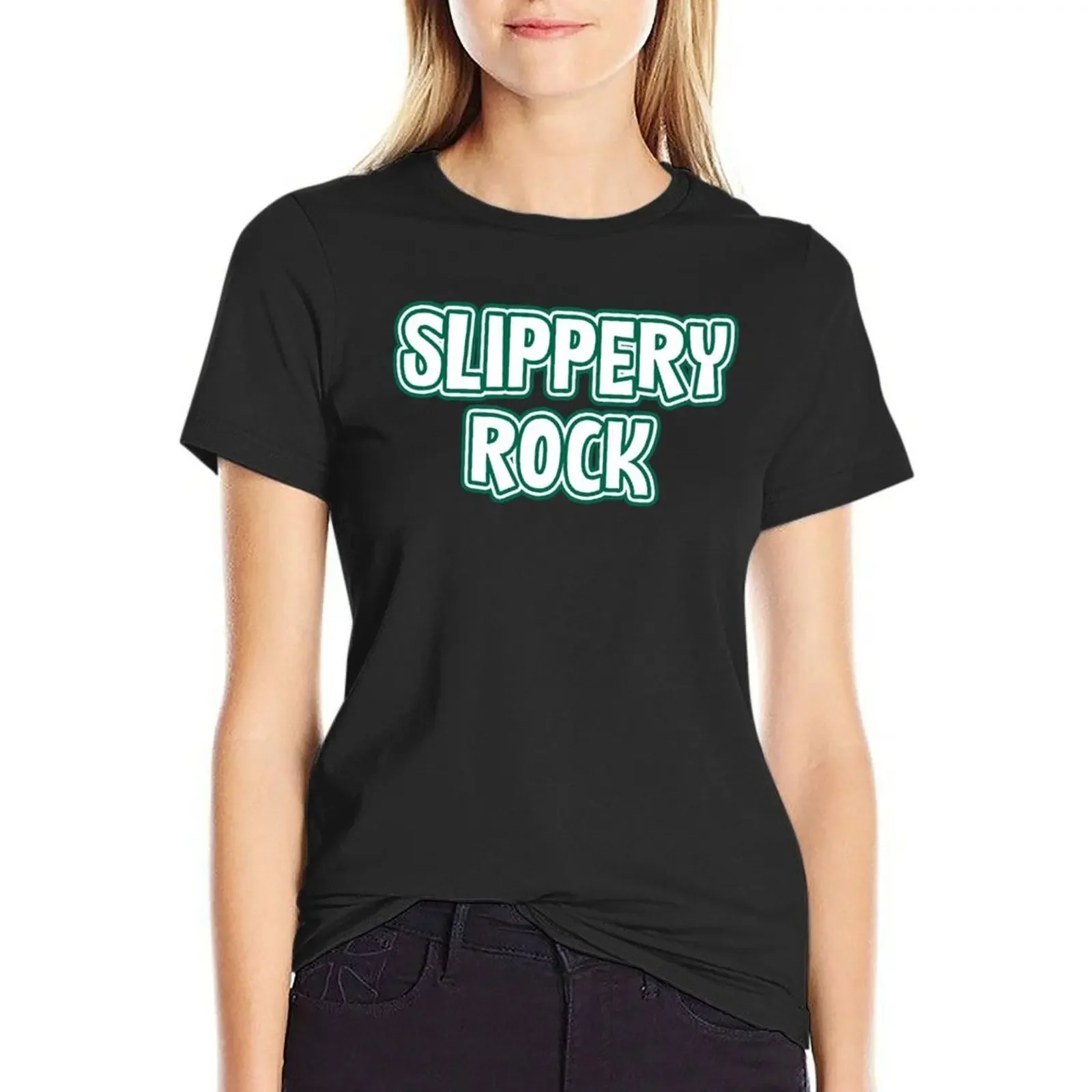 

Slippery Rock University T-Shirt summer clothes sports fans funnys plus sizes Women's t-shirt