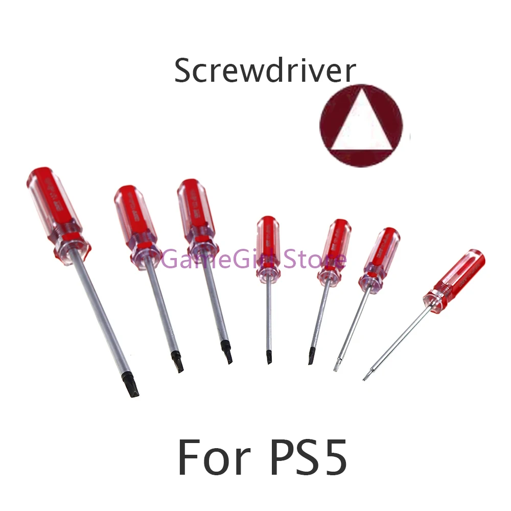 1pc For PS5 Vanadium Steel Triangular Screwdriver 1.4/1.8/ 2.0/ 2.3/2.7/ 3.0/ 4.2mm Magnetic Screw Driver Repair Tools