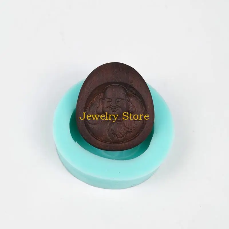 

F2TD Silicone Pendant Resin Molds Maitreya Buddha Charm Molds for Epoxy Resin Casting DIY Art Craft Jewelry Making Tool