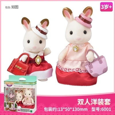 Original Sylvanian Families Anime Figures Small Town Series Girls Toys Room Ornament Collectible Birthday Toys Gift For Girls