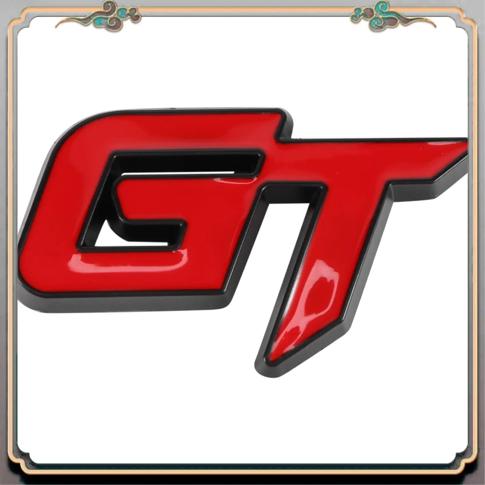 Reliable-3D Gt Logo Car Sticker Fashion Car Decor Sticker For Ford Mustang Focus 2 3 Fiesta Ranger Mondeo Mk2