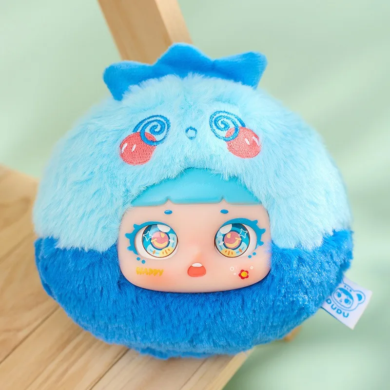 두두 베이비 과일 정원 시리즈 블라인드 박스 플러시 장난감 핸드 피규어 창의적 패션 키 체인 가방 펜던트 친구 선물용