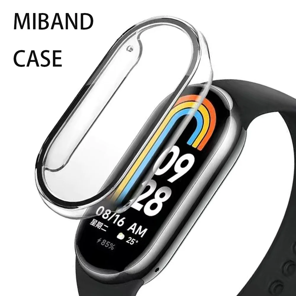 

Screen Protector Case for Xiaomi Mi Band 8 NFC Tempered Glass+ PC Cover Bumper Miband 8 Pro Fall Protection Shell Accessories