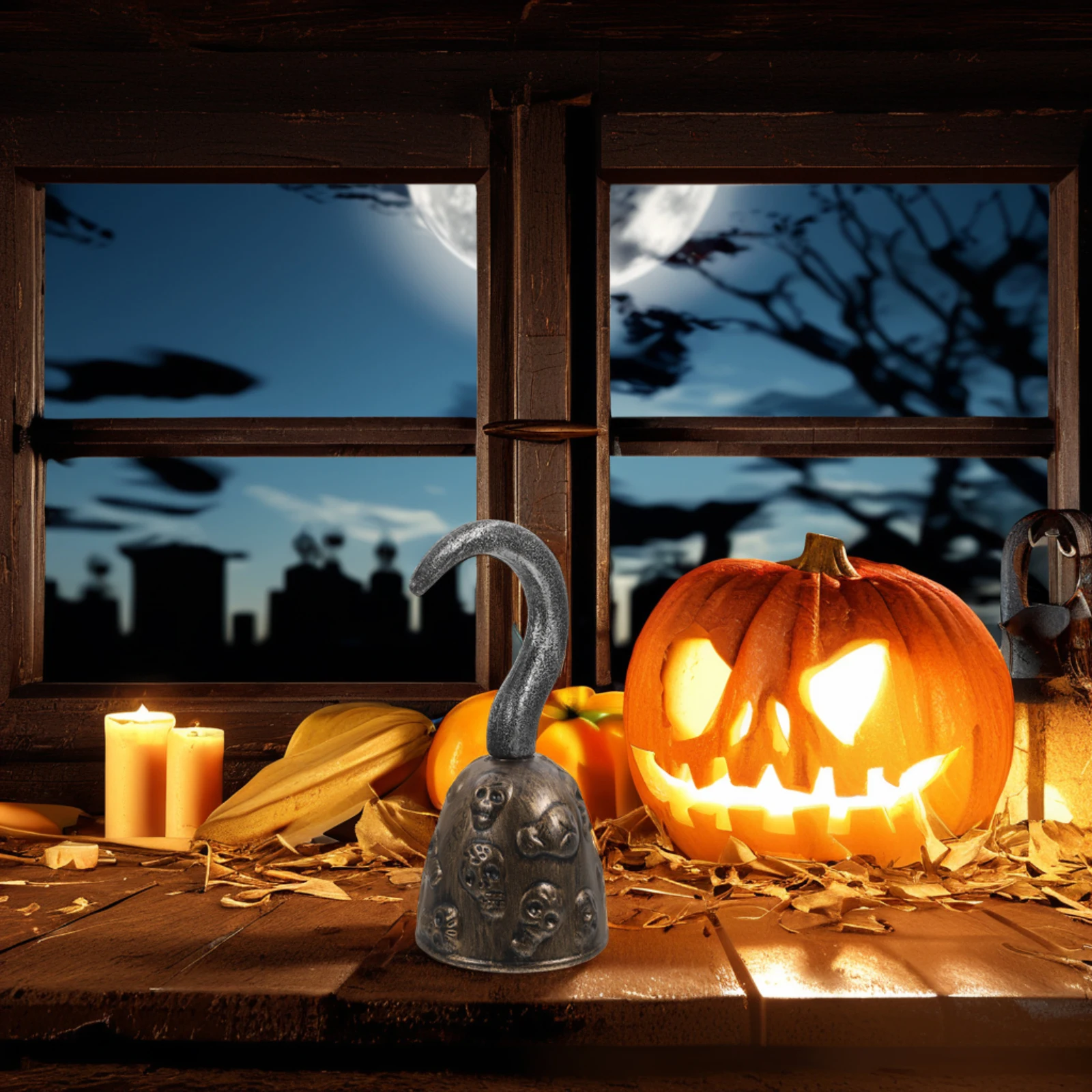 

Pirate Hook Halloween Costume Prop Lightweight Plastic Vintage Design Realistic Appearance Kids Party Accessories