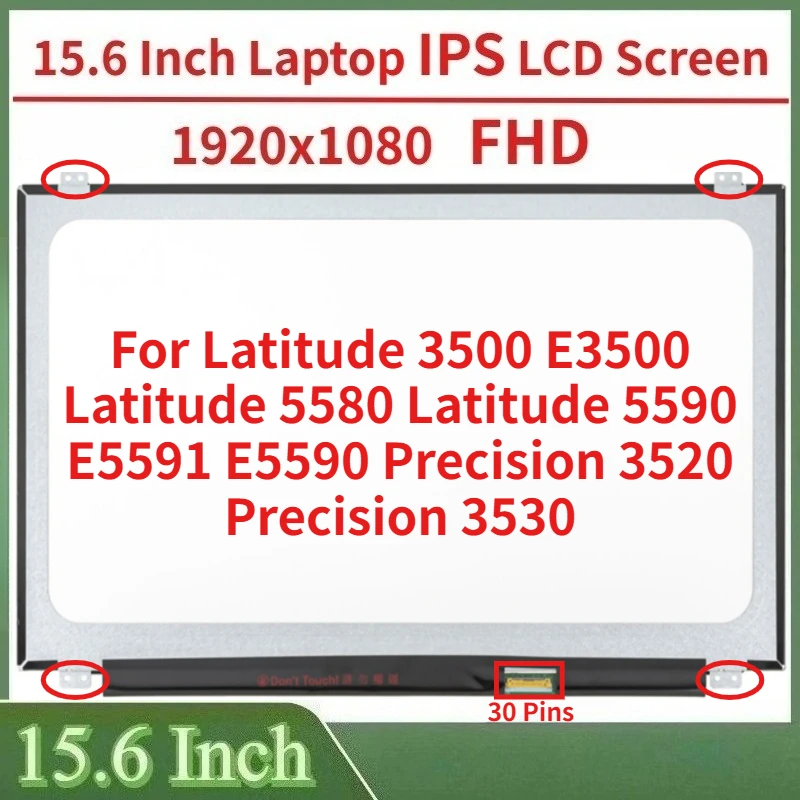 156-laptop-lcd-screen-for-latitude-3500-e3500-latitude-5580-latitude-5590-e5591-e5590-precision-3520-3530-display-matrix-panel