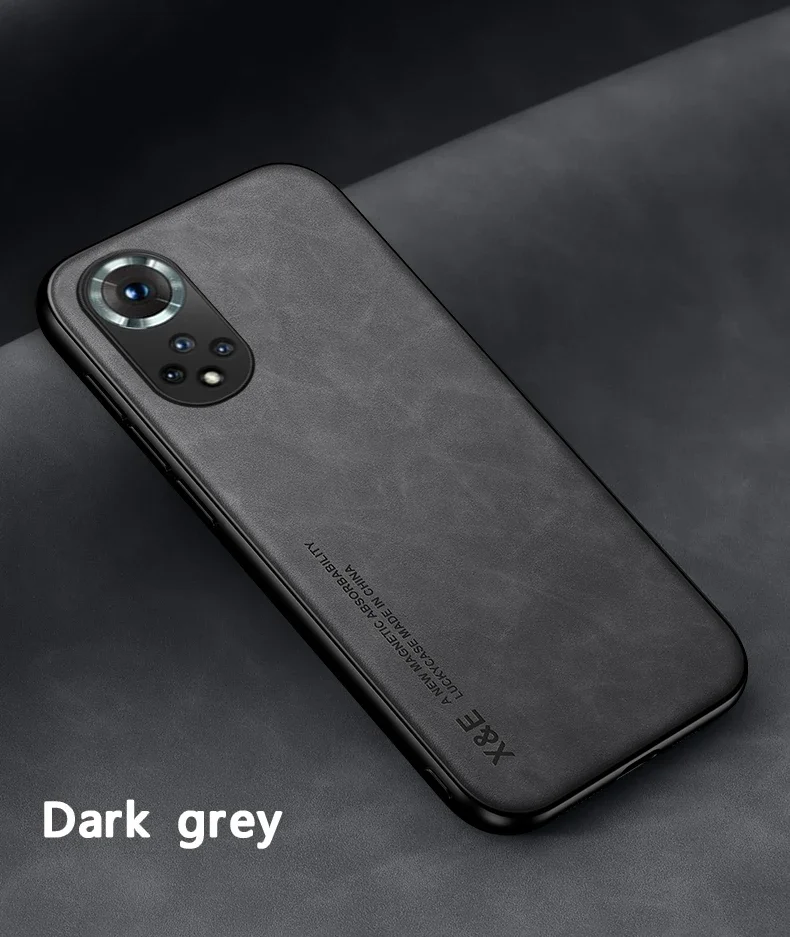 Leather Magnetic Case For Huawei Honor 90 50 20 70 Pro Nova 5T P30 P20 Honor50 Honor20 Full Protective Cover With Metal Plate on
