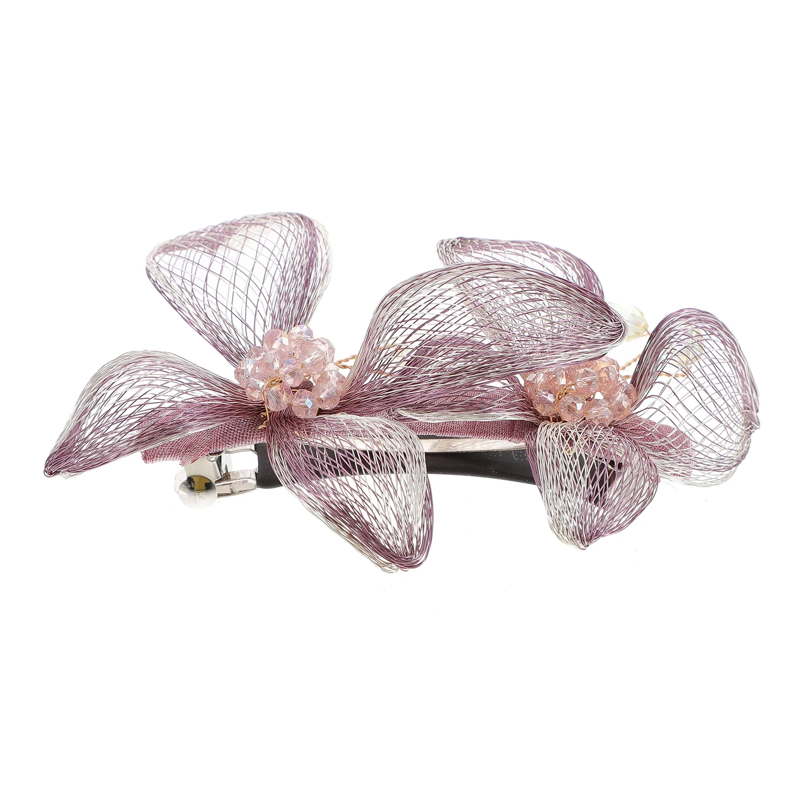 

Заколка для волос с кристаллами, медная проволока, циркон, пружинная заколка, элегантная заколка для волос для женщин, свадебная вечеринка