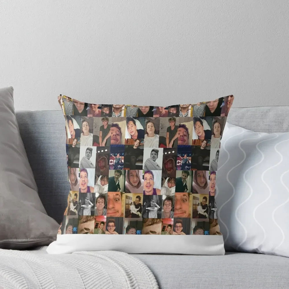 

Charlie puth collage Throw Pillow christmas pillow case Pillow Decor