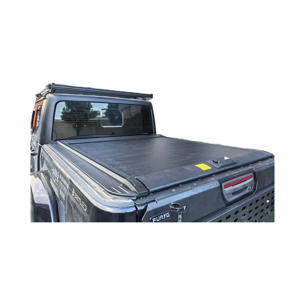 Aluminum Pickup Truck Bed Tonneau Cover for Rear Position Type Fender Flares